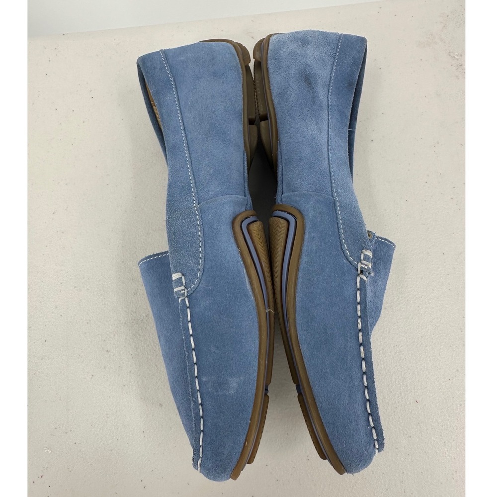 Rockport Blue Suede Loafers Women's 10 Adiprene by Adidas Driving Mocs K73772 - Picture 3 of 8